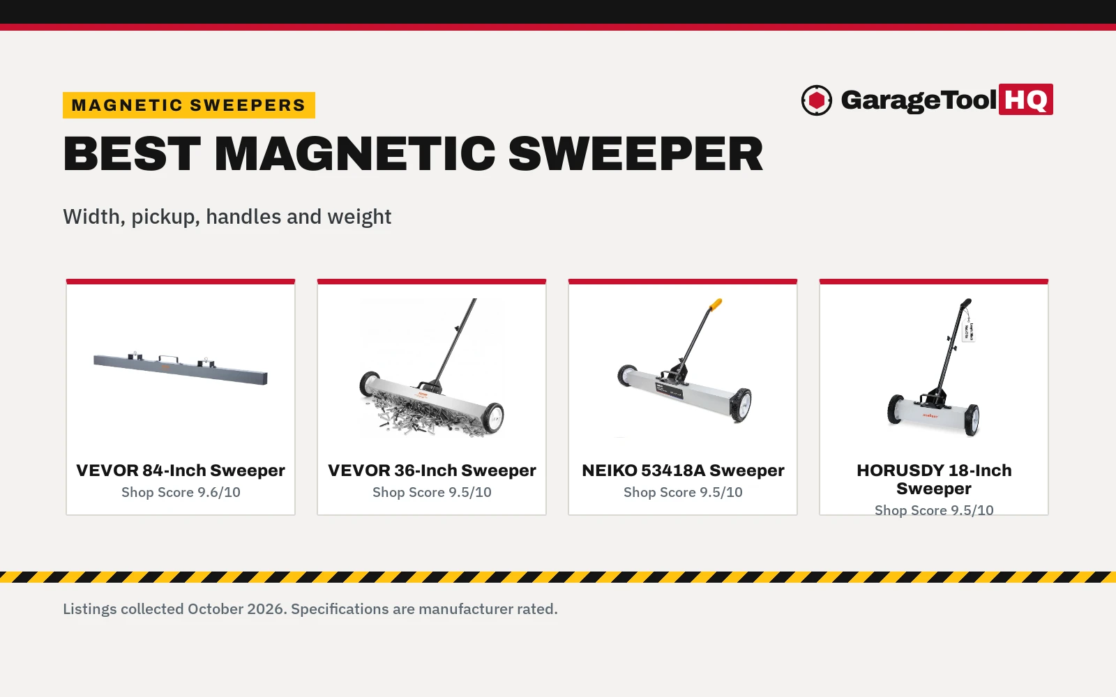 Best Magnetic Sweeper (2026): 5 Sweepers Compared