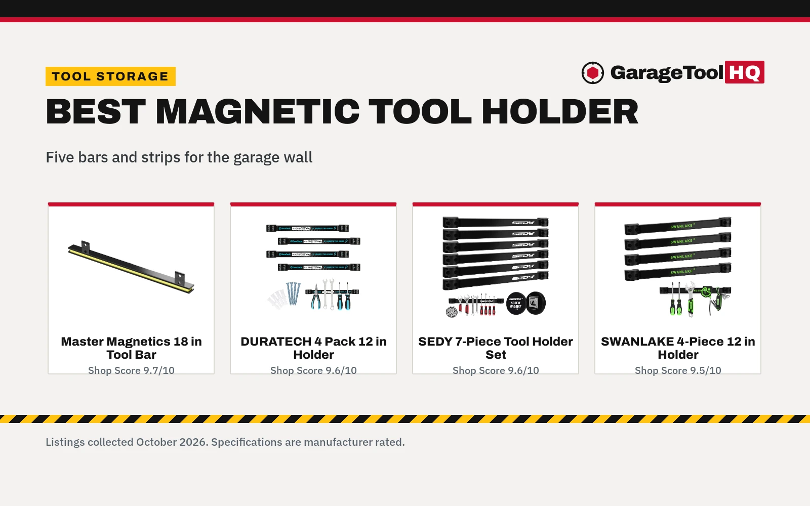 Best Magnetic Tool Holder (2026): 5 Bars and Strips Compared