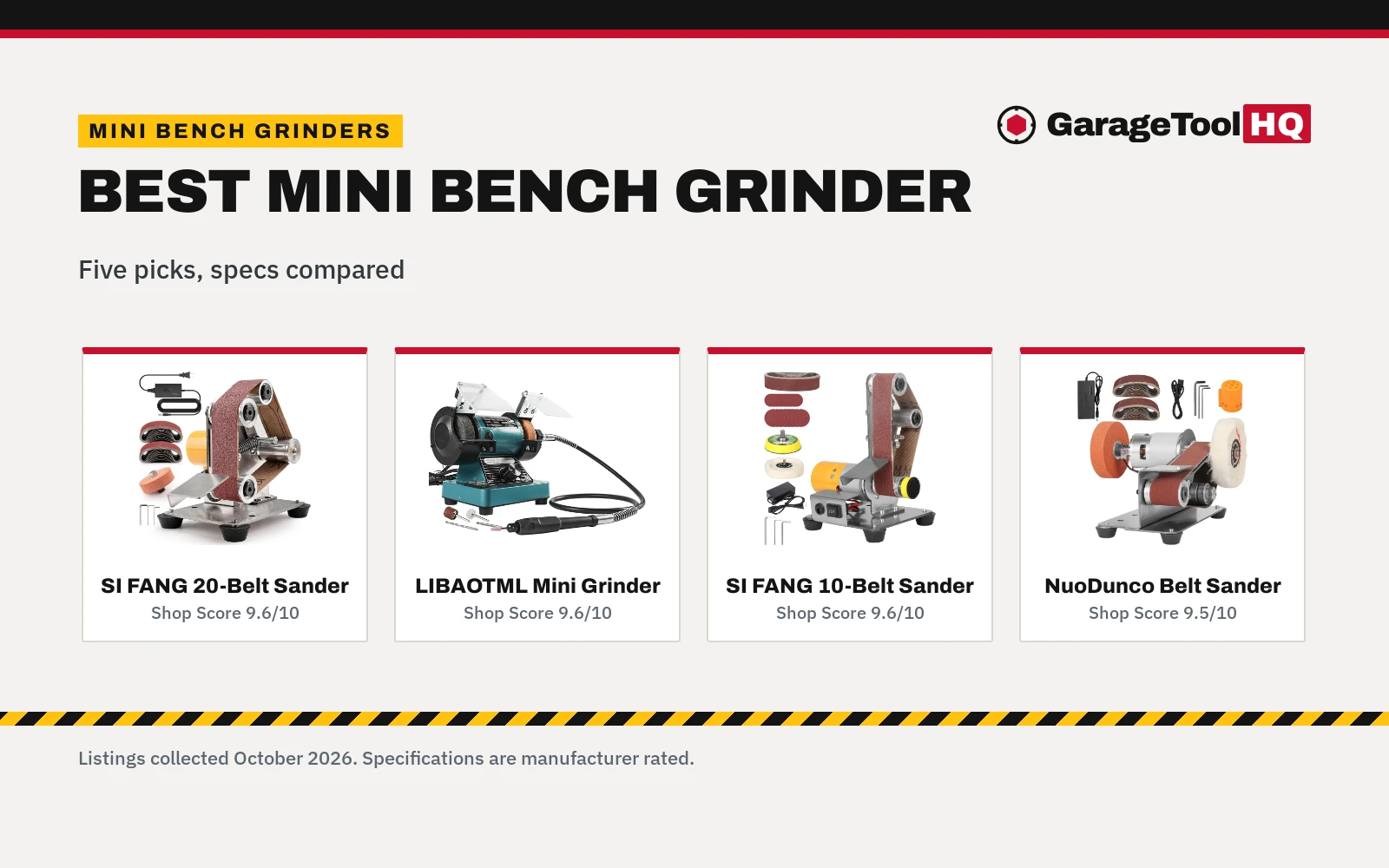 Best Mini Bench Grinder (2026)