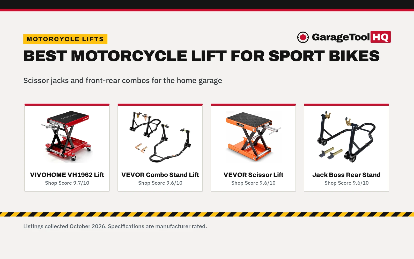 Best Motorcycle Lift for Sport Bikes (2026)