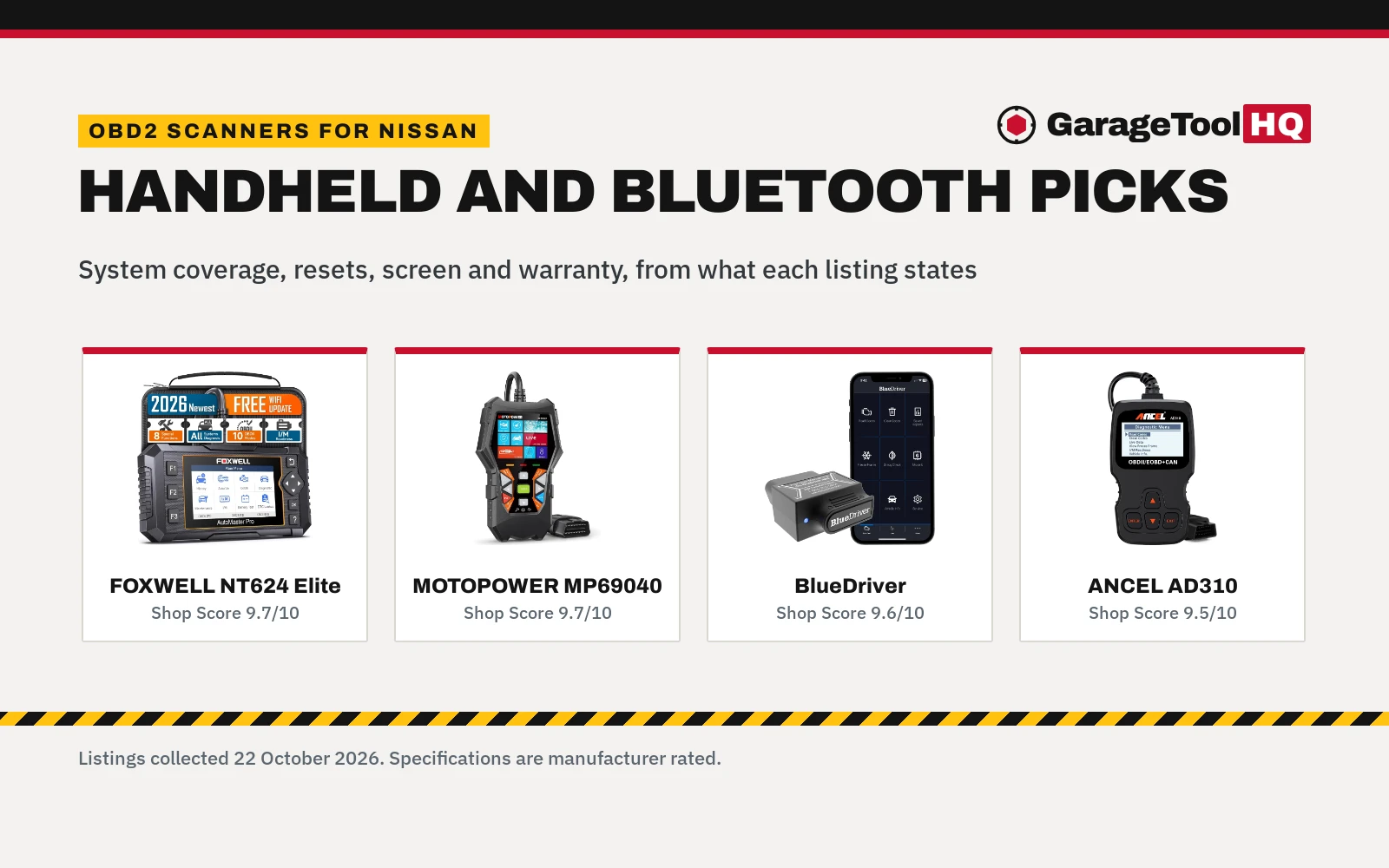Best OBD2 Scanner for Nissan (2026): 5 Picks Compared