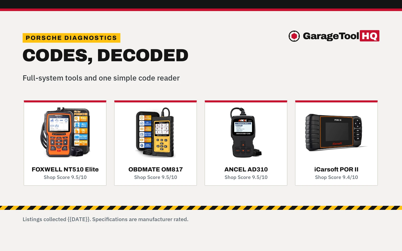Best OBD2 Scanner for Porsche (2026): 5 Picks