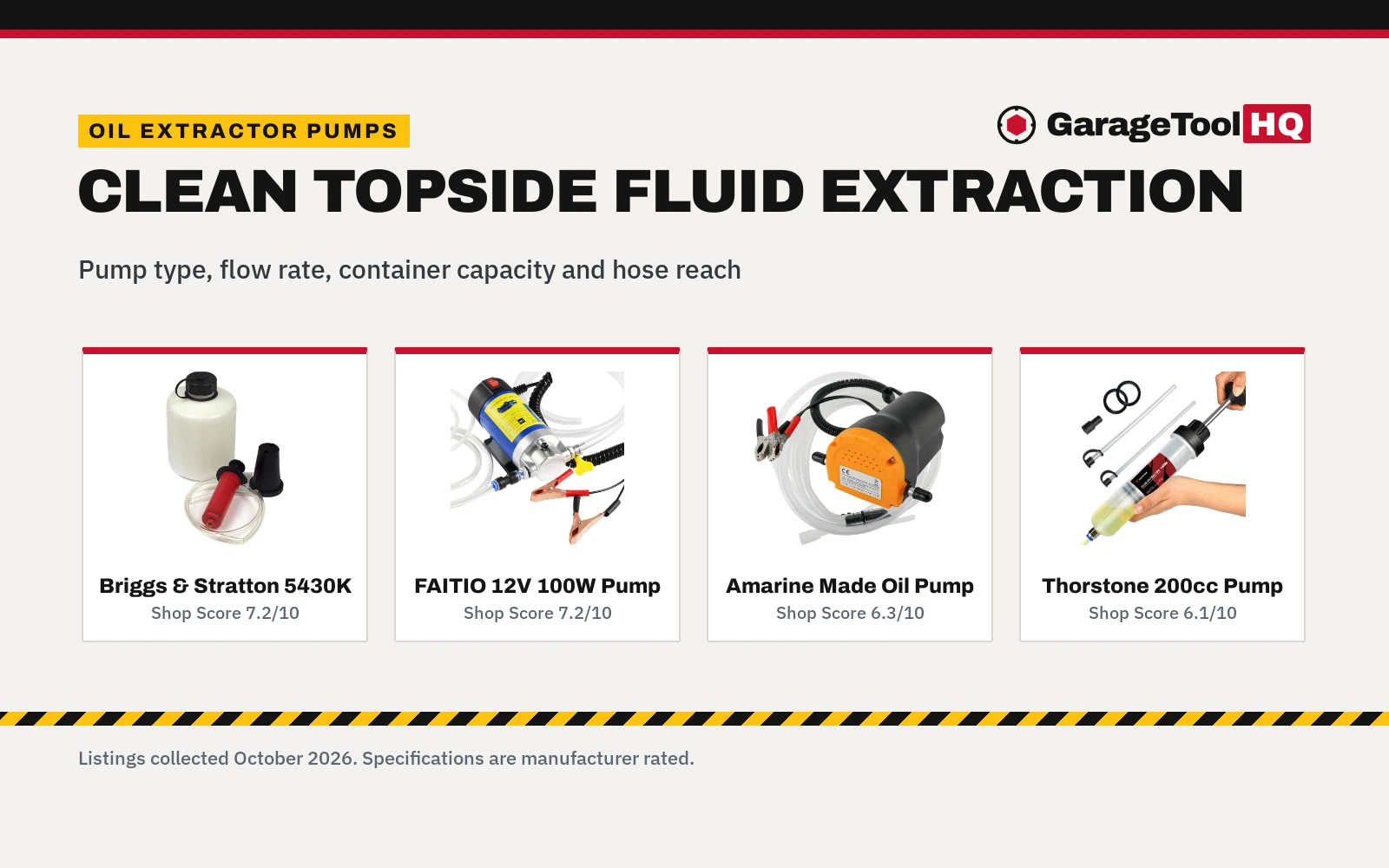 Best Oil Extractor Pump (2026): 4 Fluid Extractors Compared