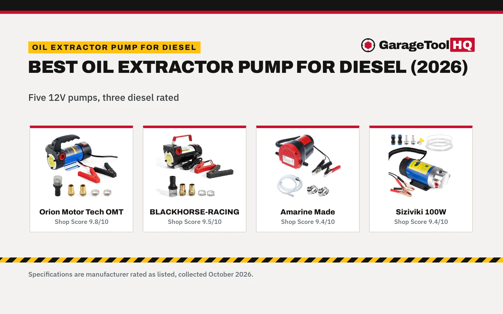 Best Oil Extractor Pump for Diesel (2026)