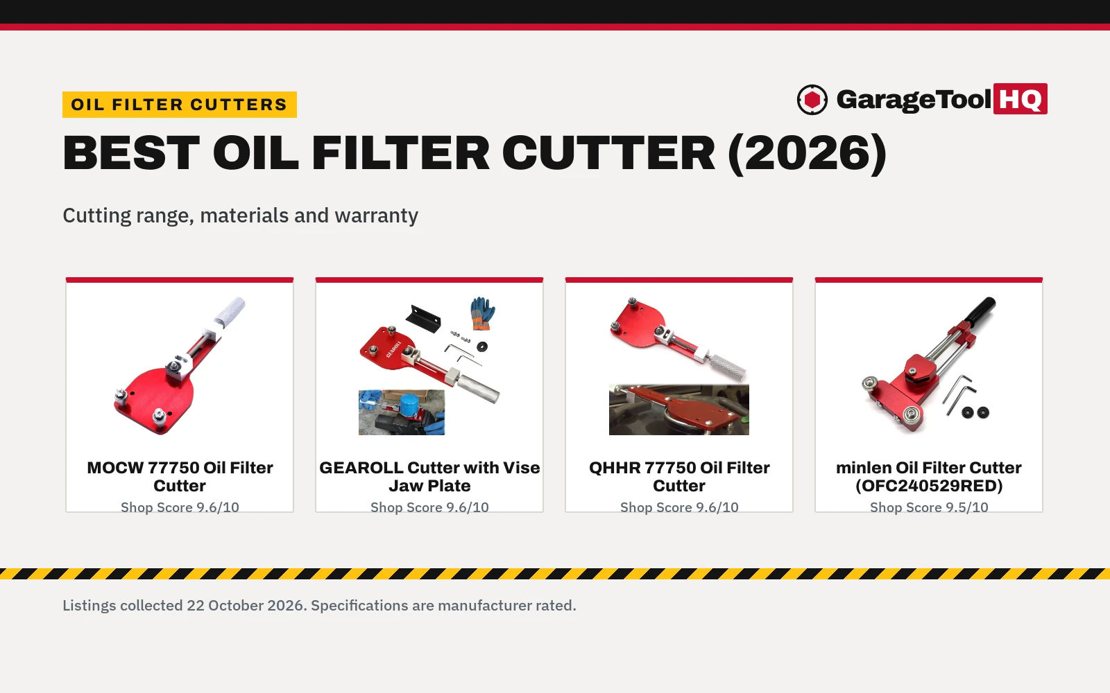 Best Oil Filter Cutter (2026): 5 Picks for Engine Autopsy