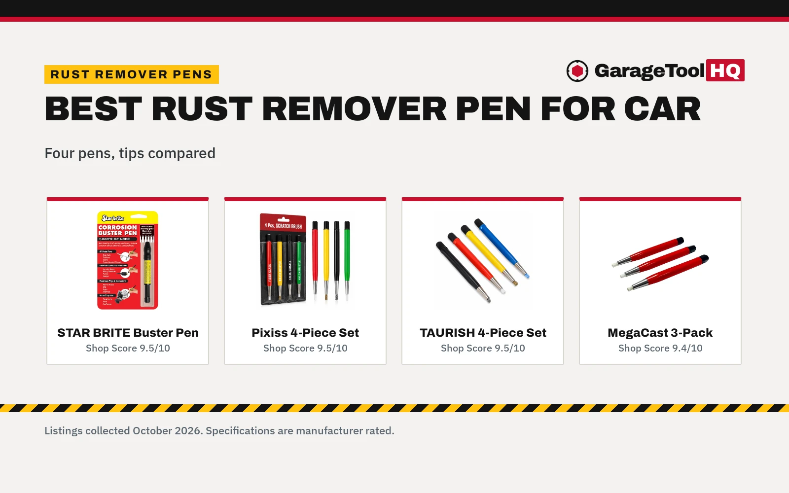 Best Rust Remover Pen for Car (2026): 4 Compared