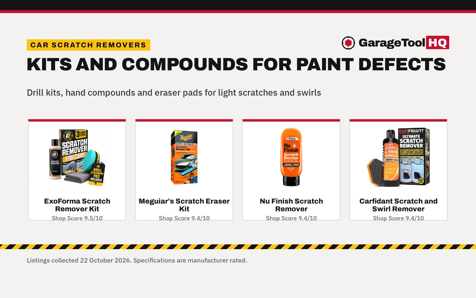 Best Scratch Remover for Cars (2026)