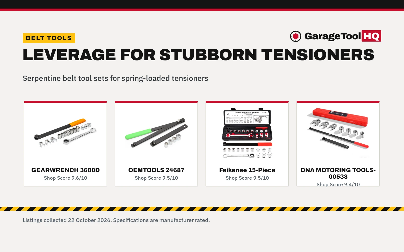 Best Serpentine Belt Tool for Home Mechanics (2026)