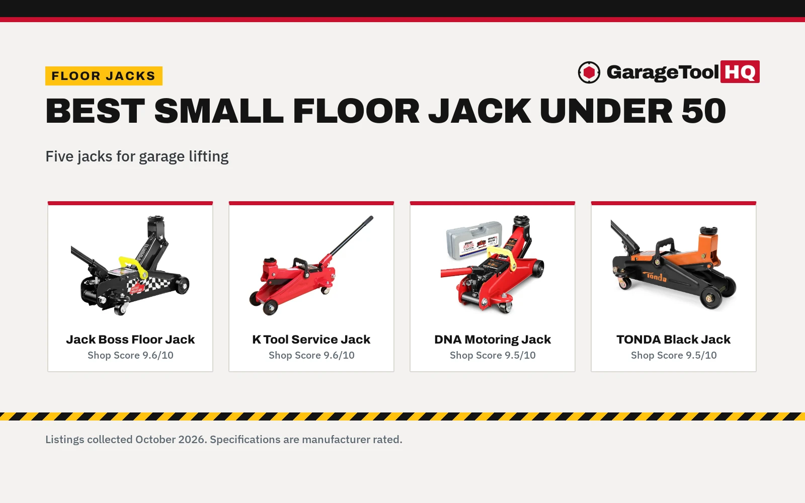 Best Small Floor Jack Under 50 (2026)