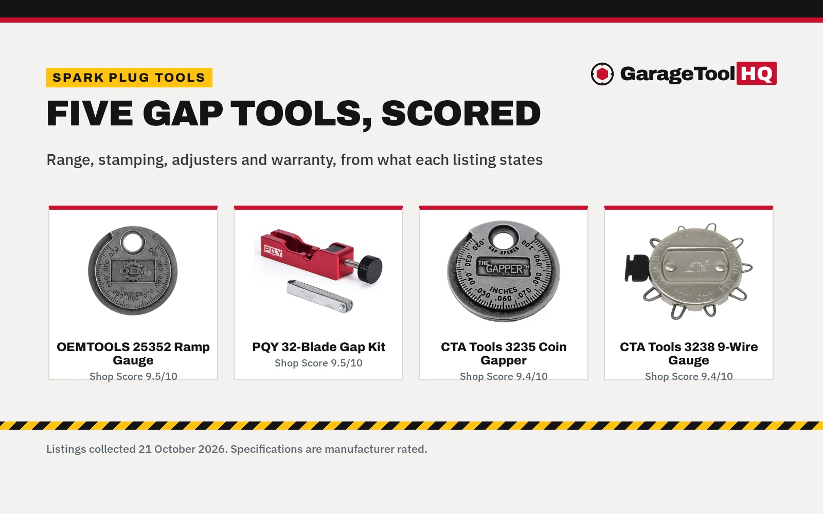 Best Spark Plug Gap Tool (2026): 5 Picks for the Tune-Up