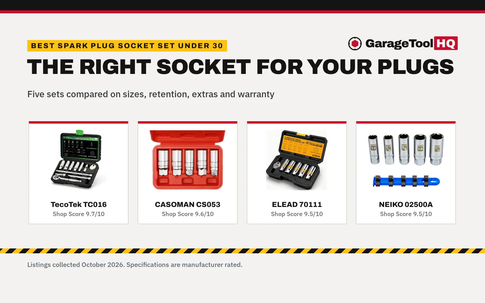 Best Spark Plug Socket Set Under $30 (2026)