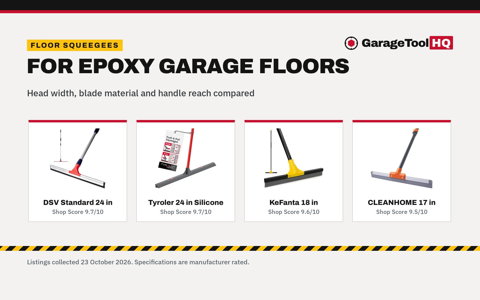 Best Squeegee for Epoxy Garage Floor (2026): 5 Picks Compared