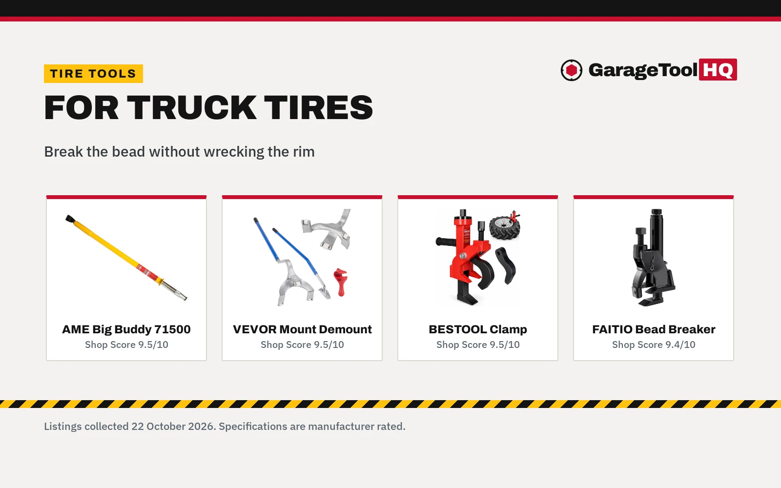 Best Tire Bead Breaker for Truck Tires (2026)