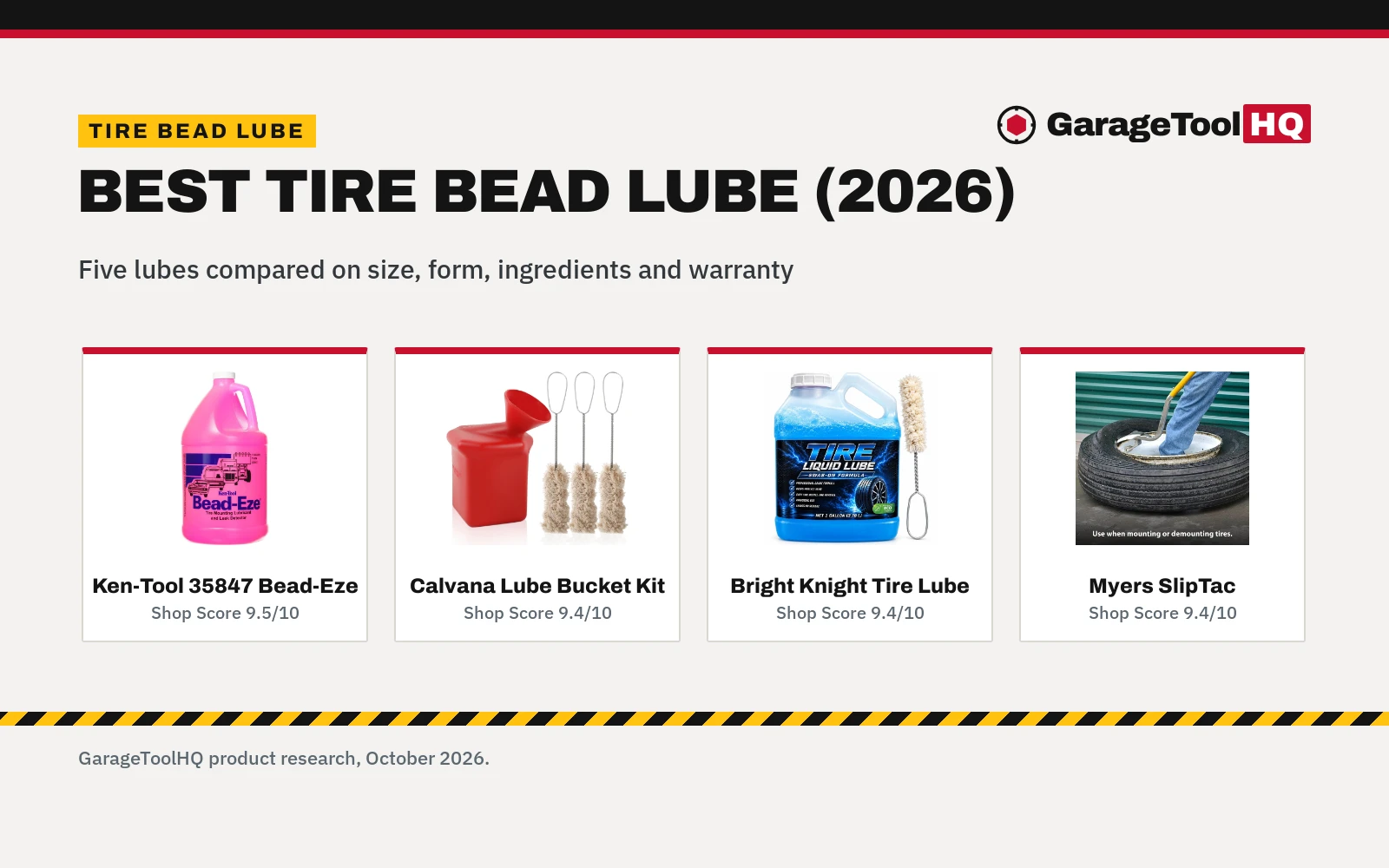Best Tire Bead Lube (2026): 5 Picks for the Shop