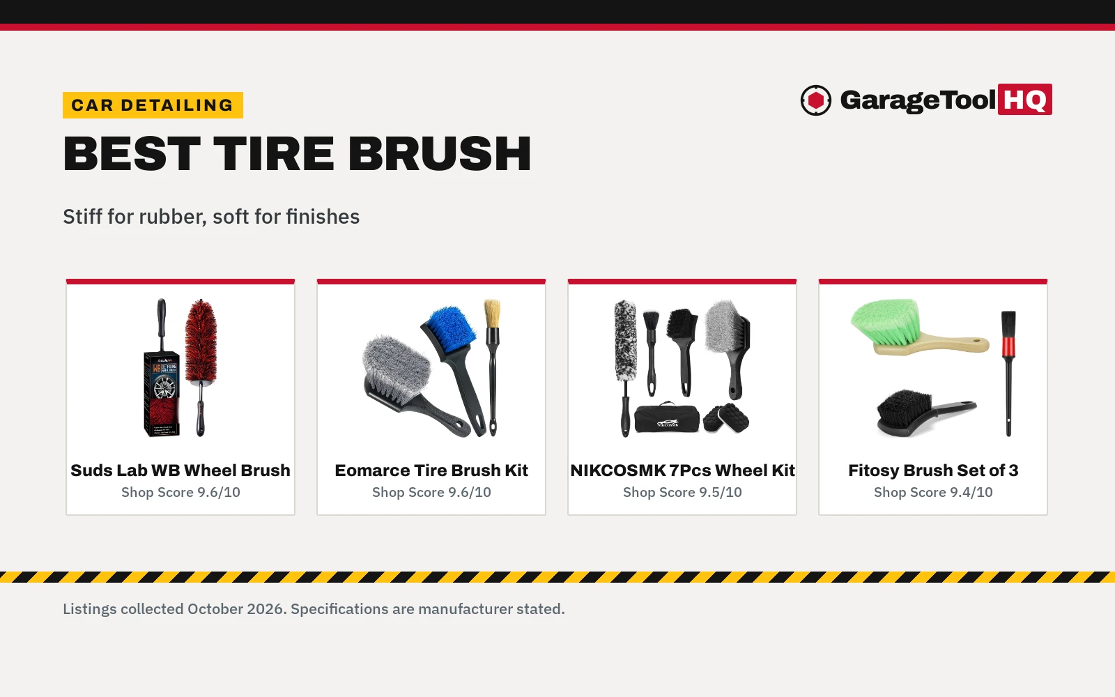 Best Tire Brush (2026): 4 Compared