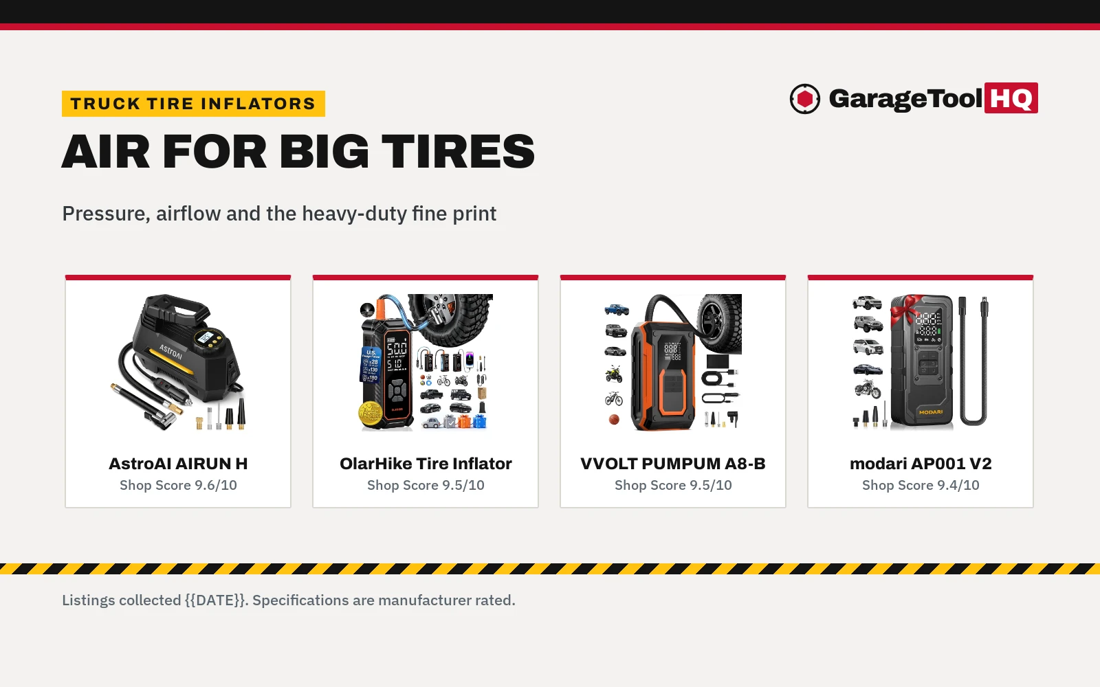 Best Tire Inflator for Pickup Trucks (2026): 5 Picks