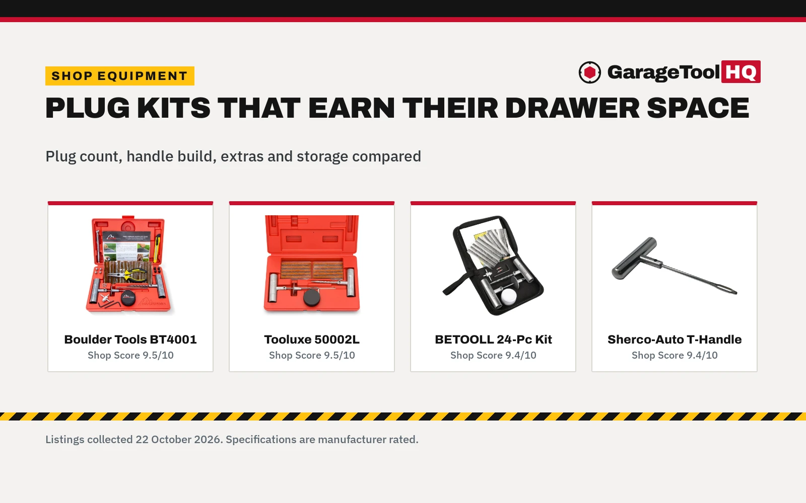 Best Tire Plug Tools (2026): 5 Kits and Tools Compared