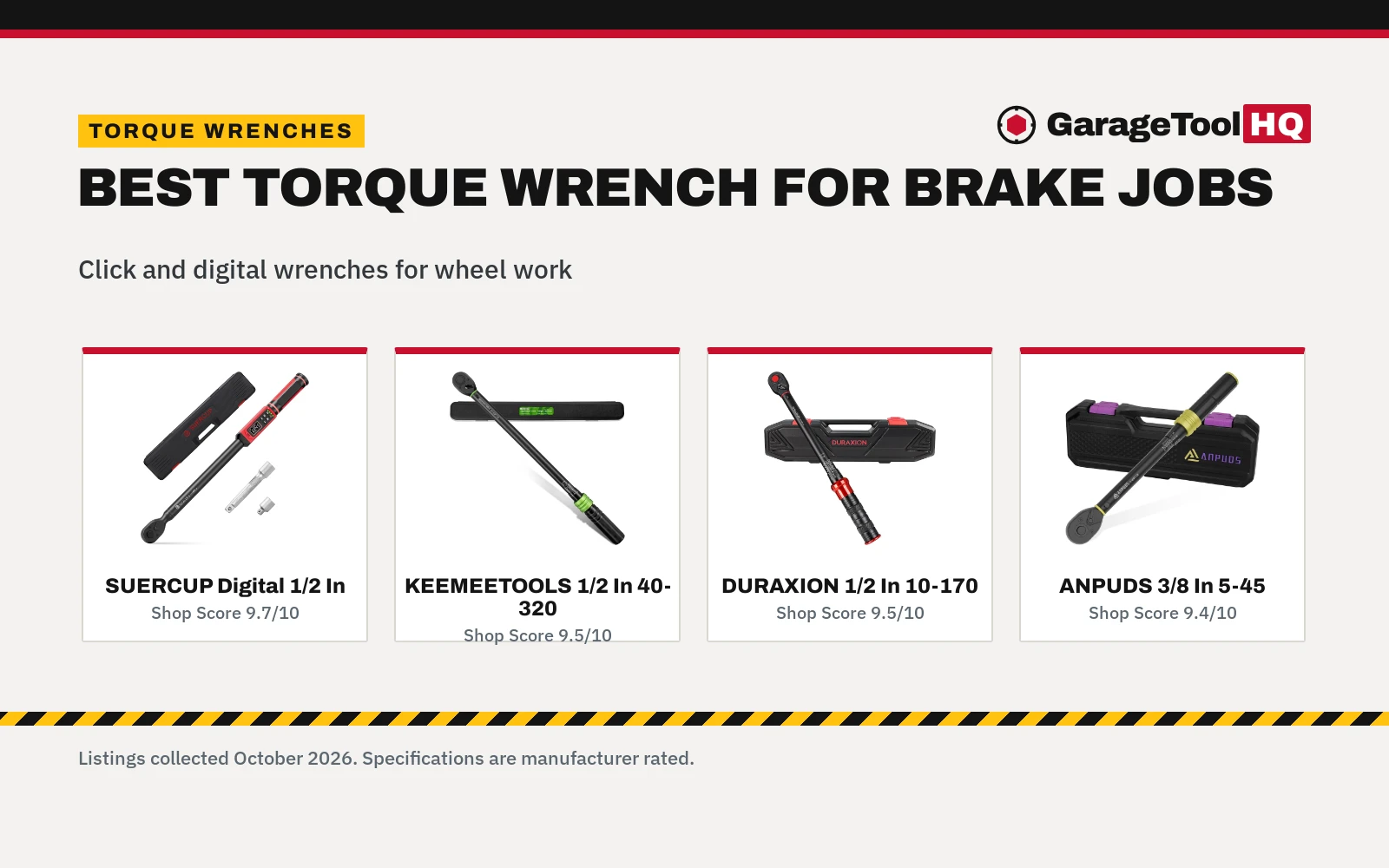 Best Torque Wrench for Brake Jobs: 5 Picks for the Toolbox