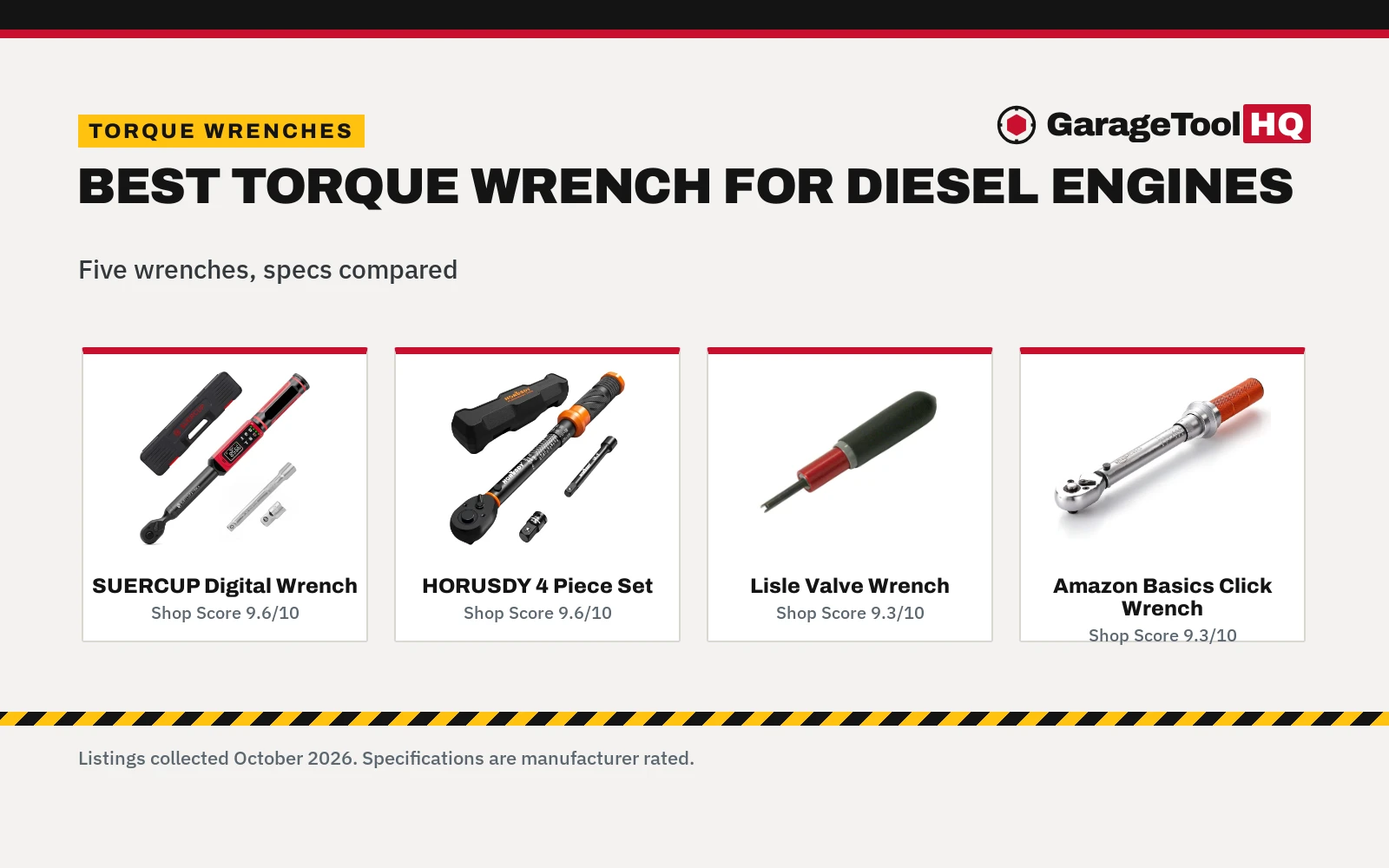 Best Torque Wrench for Diesel Engines (2026): 5 Picks