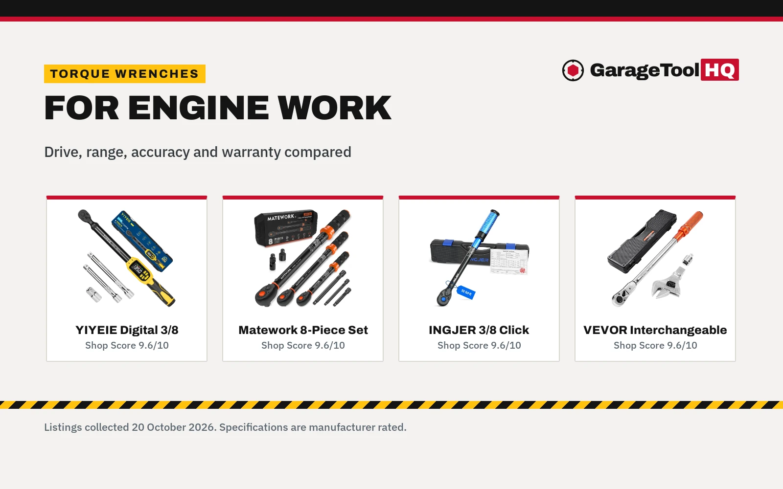Best Torque Wrench for Engine Work (2026): 5 Click and Digital Picks