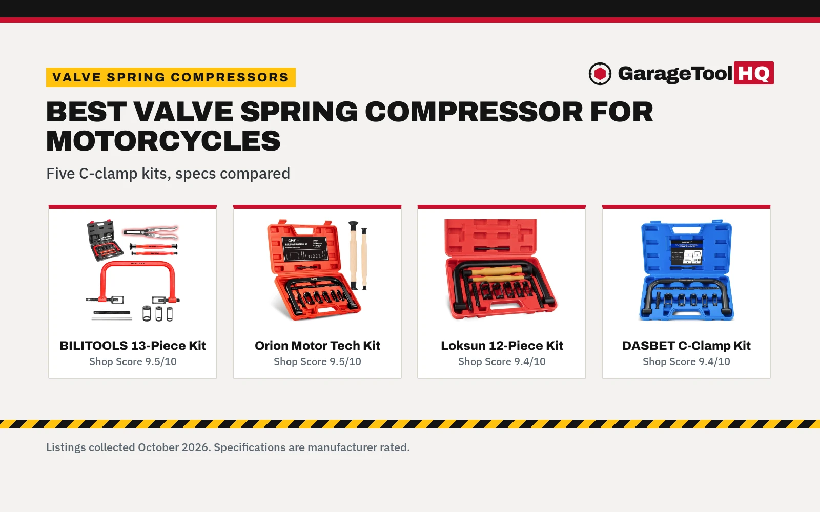 Best Valve Spring Compressor for Motorcycles (2026): 5 Compared