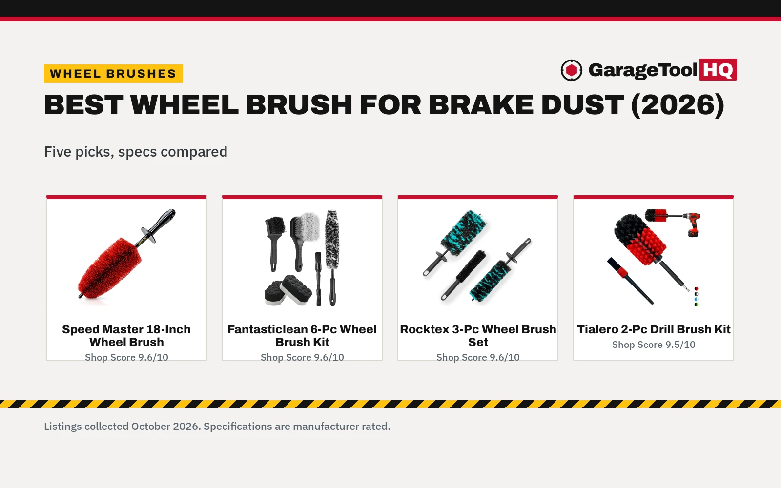Best Wheel Brush for Brake Dust (2026): 5 Compared