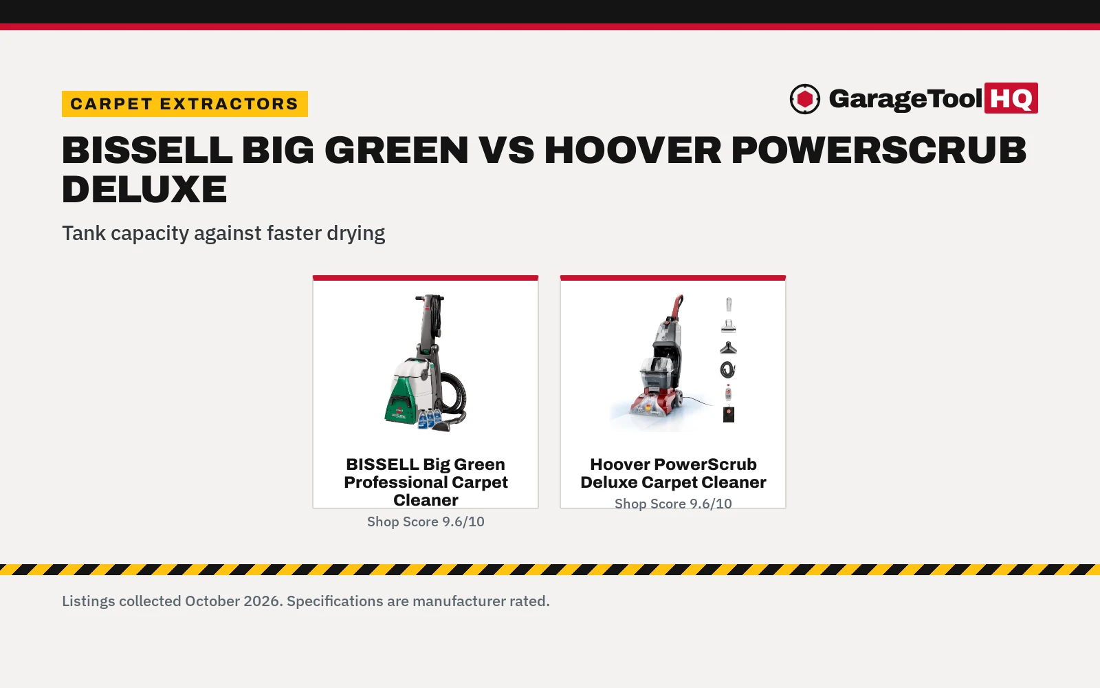 Bissell Big Green vs Hoover PowerScrub Deluxe: Which One Should You Buy?