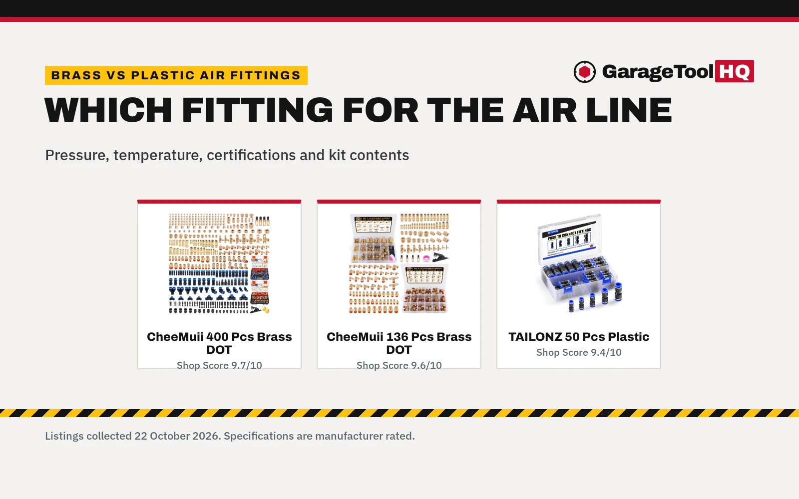 Brass vs Plastic Air Fittings: Which One Should You Buy?