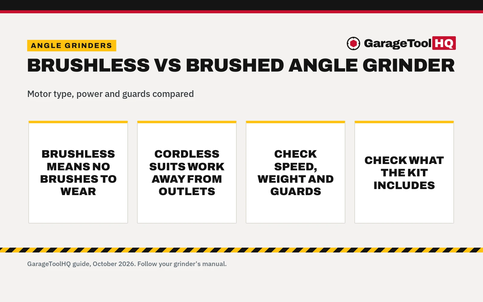 Brushless vs Brushed Angle Grinder: Which One Should You Buy?