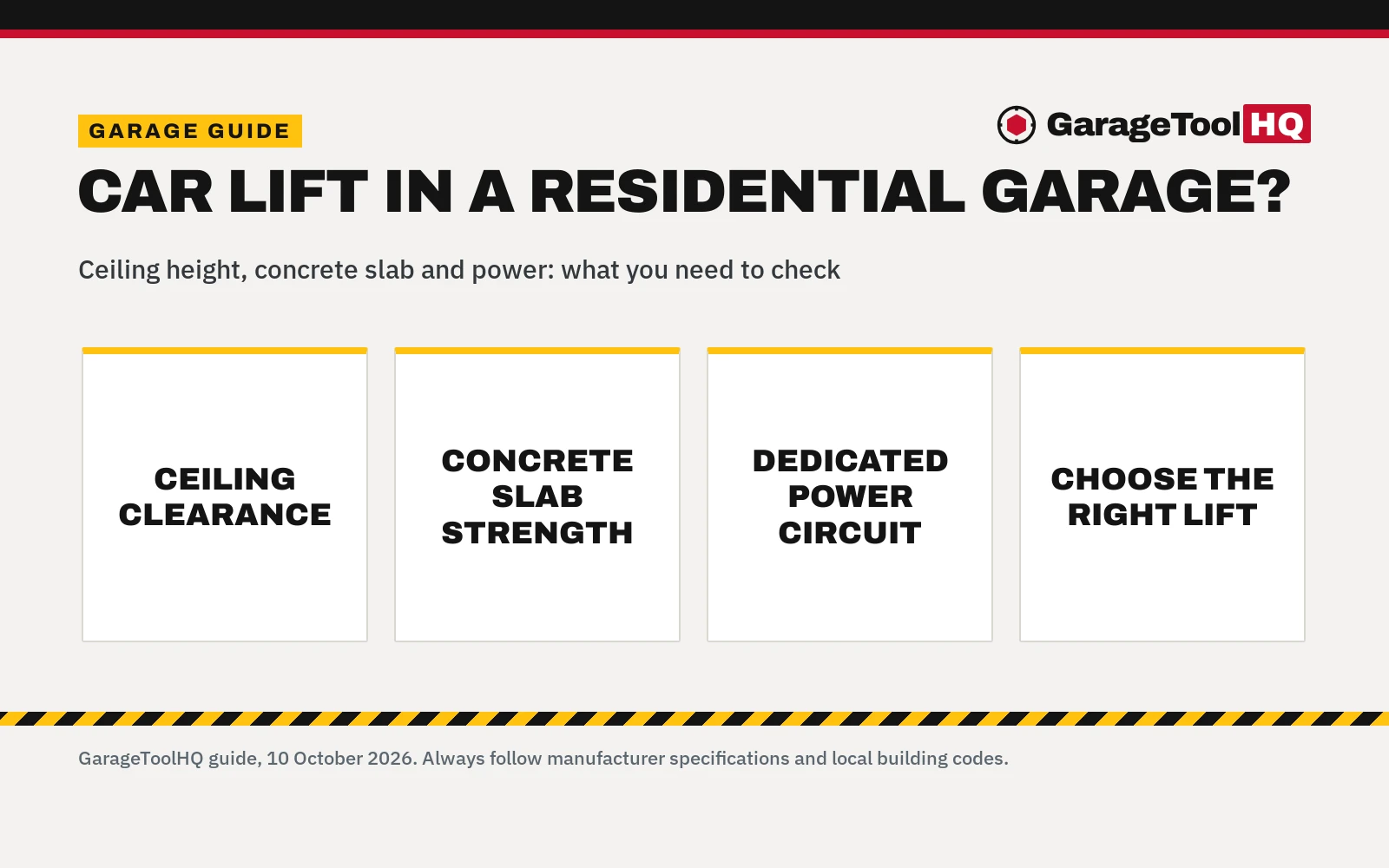 Can You Put a Car Lift in a Residential Garage? What to Know