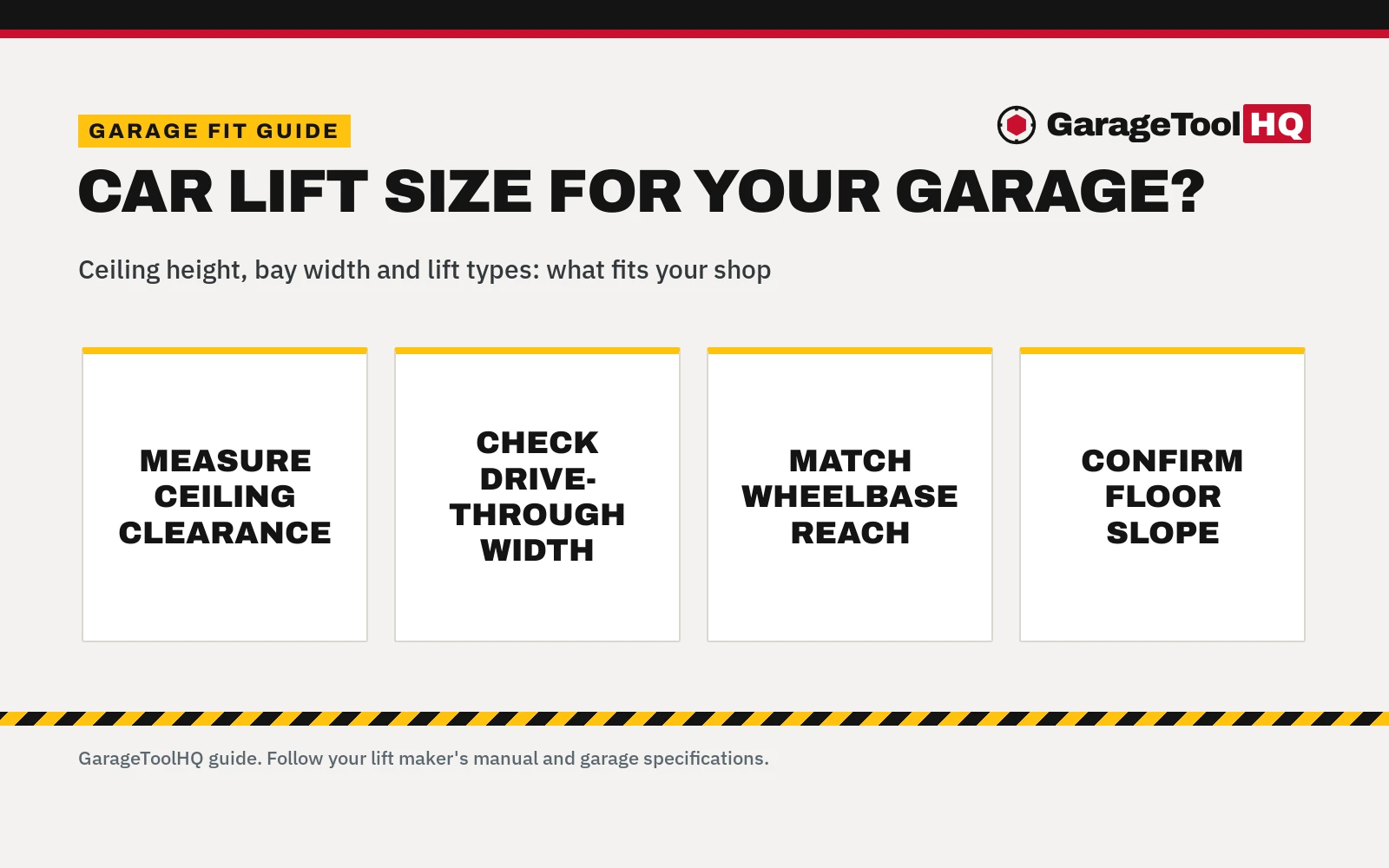 Car Lift Size: Garage Dimensions, Ceiling Height and Fit Guide