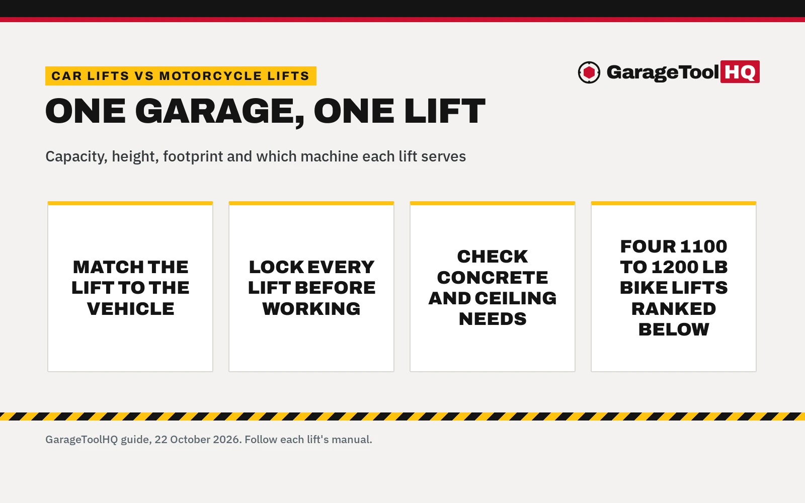 Car Lift vs Motorcycle Lift: Which One Should You Buy?