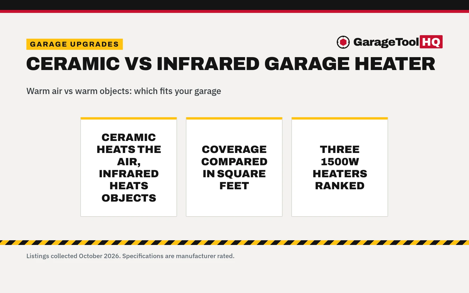 Ceramic vs Infrared Garage Heater: Which One Should You Buy?