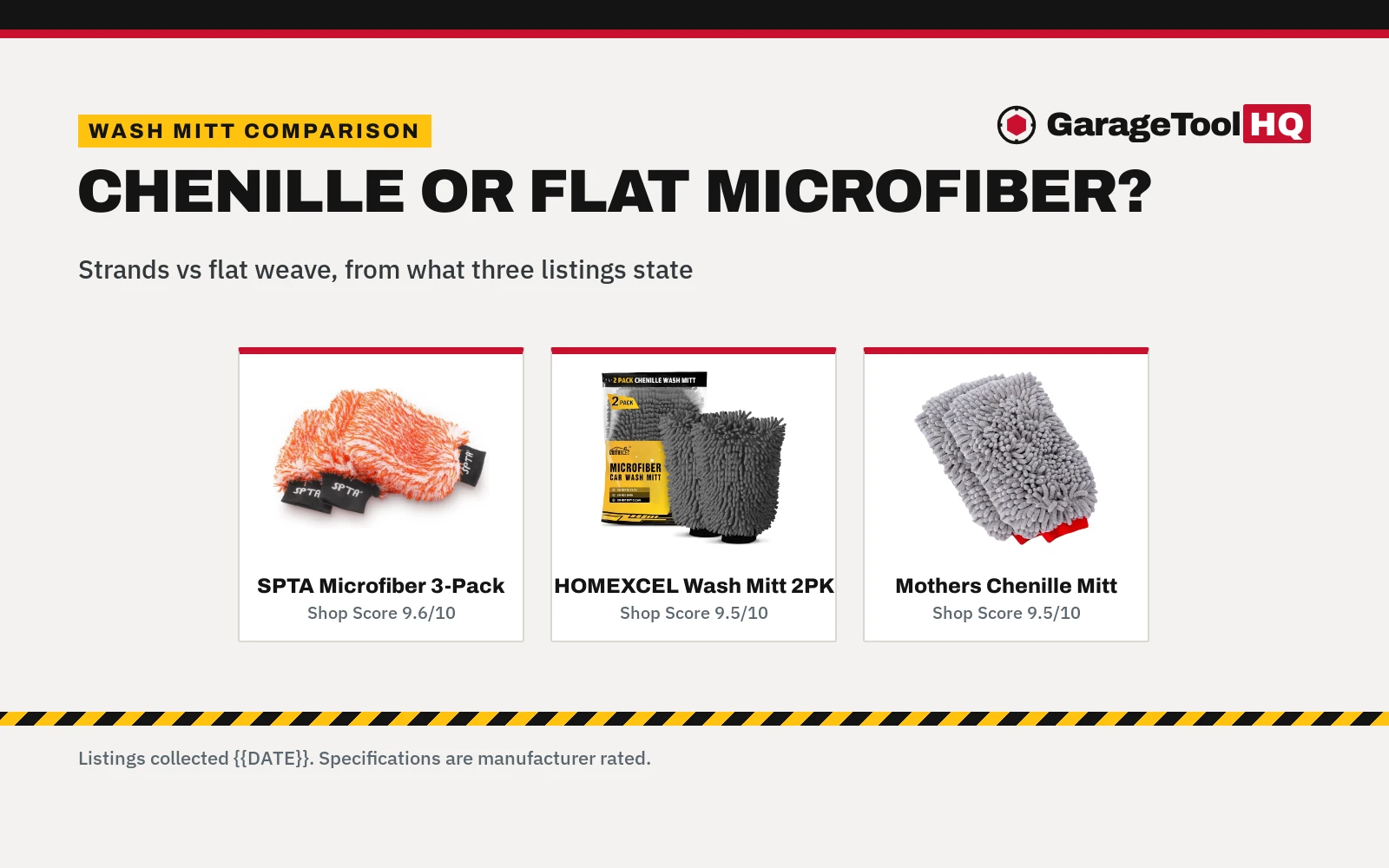 Chenille vs Microfiber Wash Mitt: Which One Should You Buy?