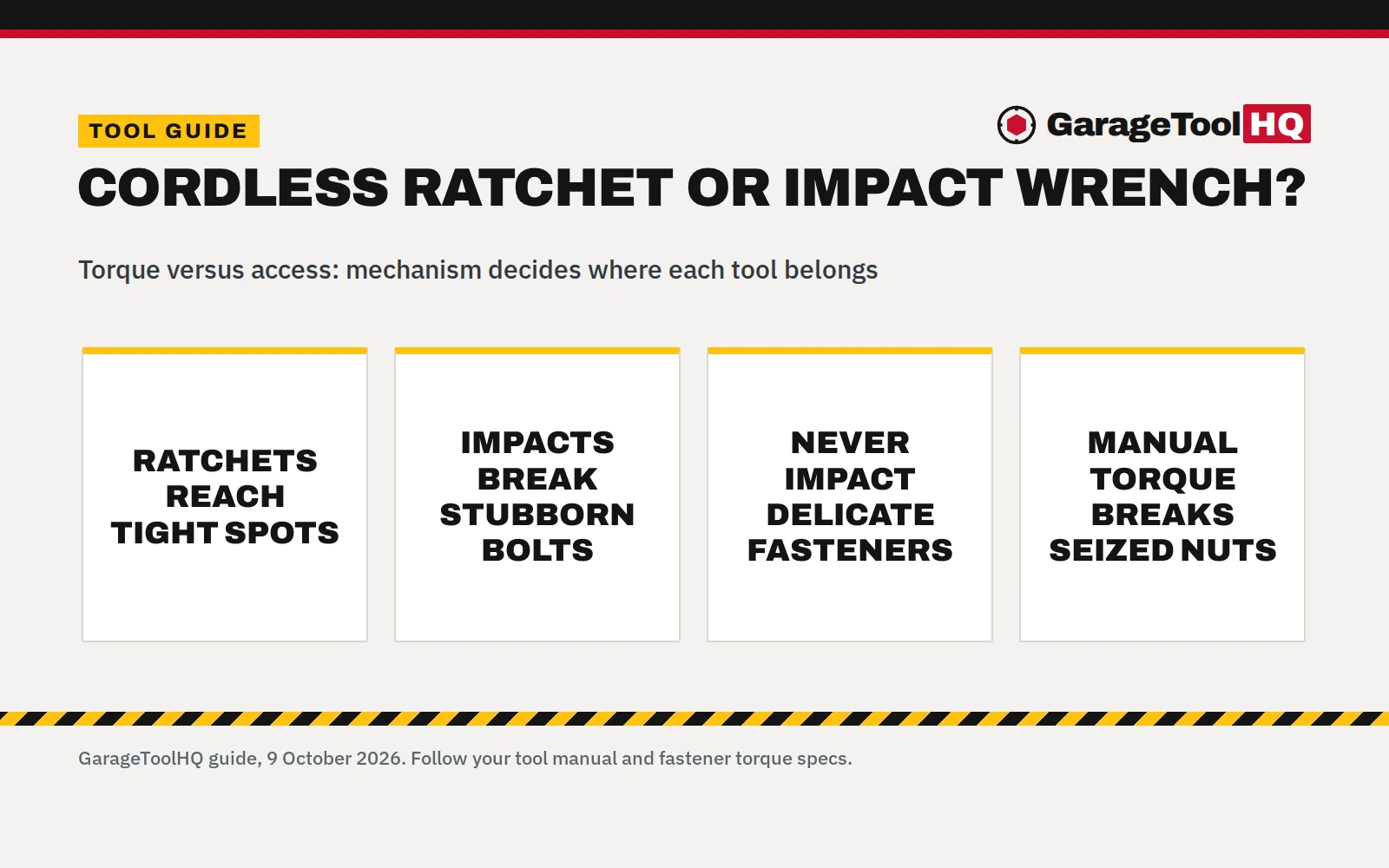 Cordless Ratchet vs Impact Wrench: Which One Should You Buy?