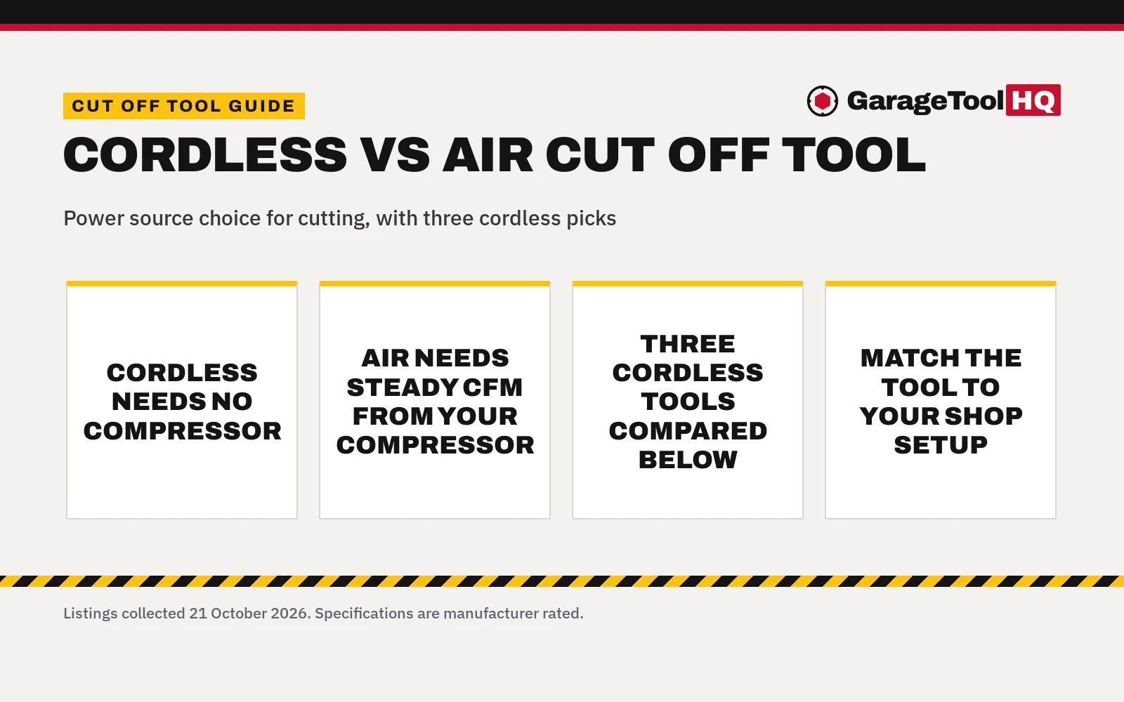 Cordless vs Air Cut Off Tool: Which One Should You Buy?