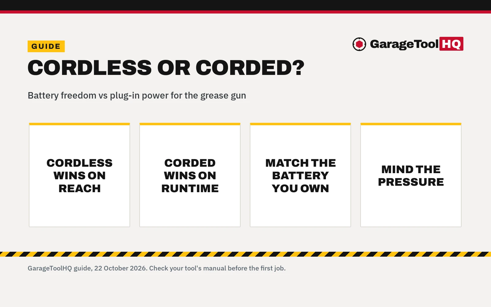 Cordless vs Corded Grease Gun: Which Should You Buy?