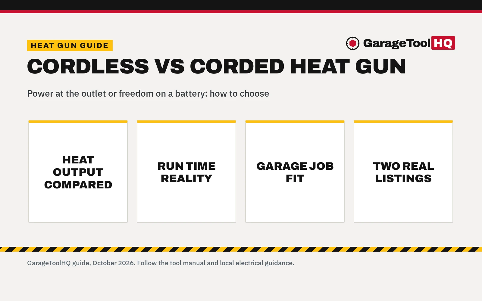 Cordless vs Corded Heat Gun: Which One Should You Buy?
