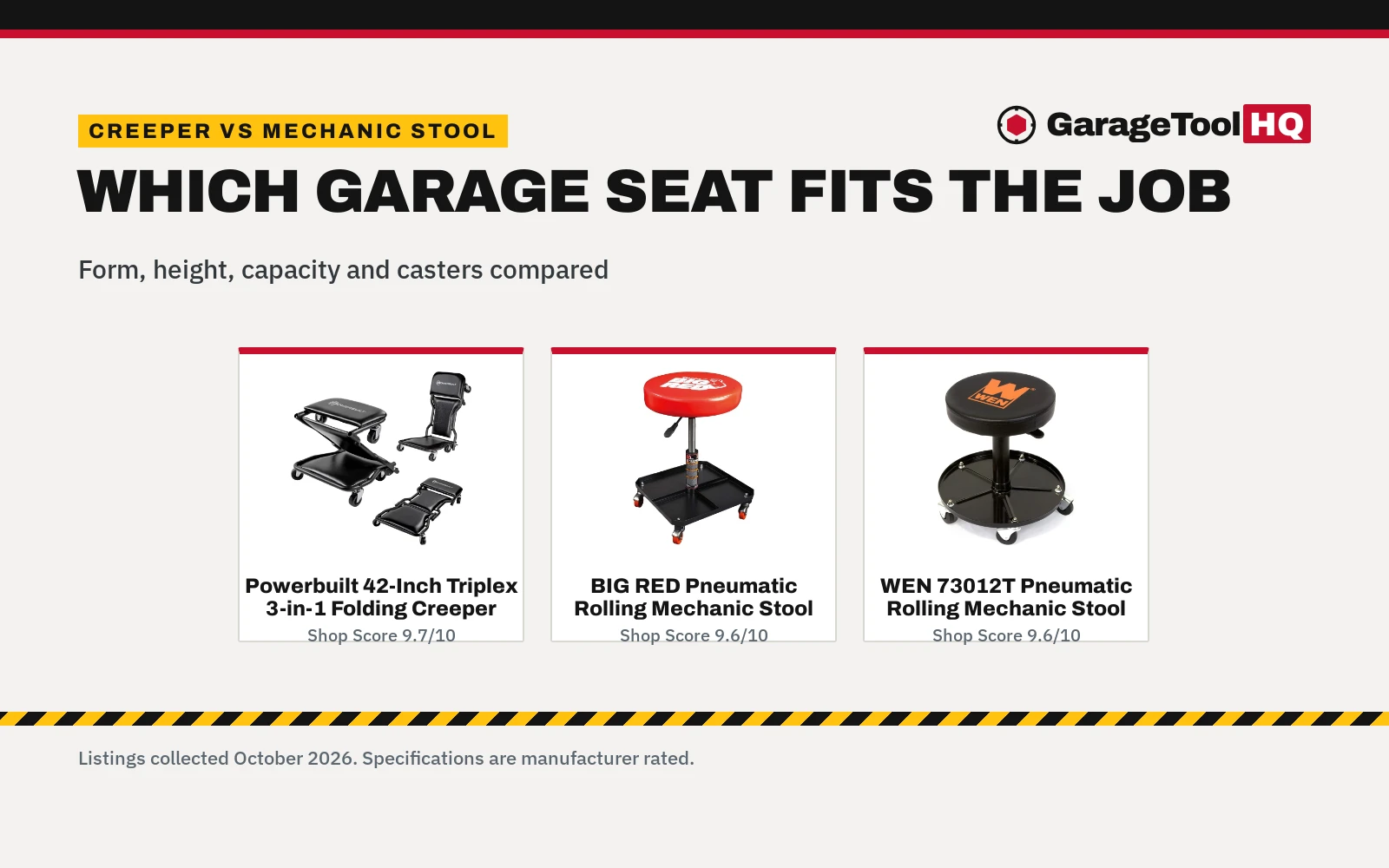 Creeper vs Mechanic Stool: Which One Should You Buy?