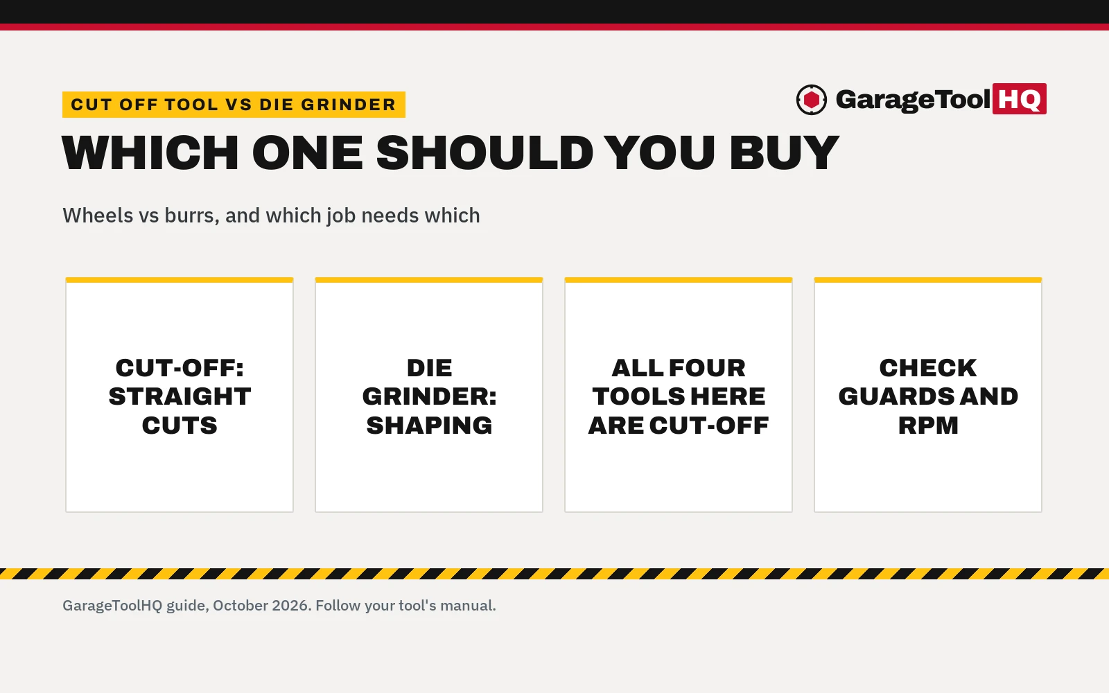 Cut Off Tool vs Die Grinder: Which One Should You Buy?