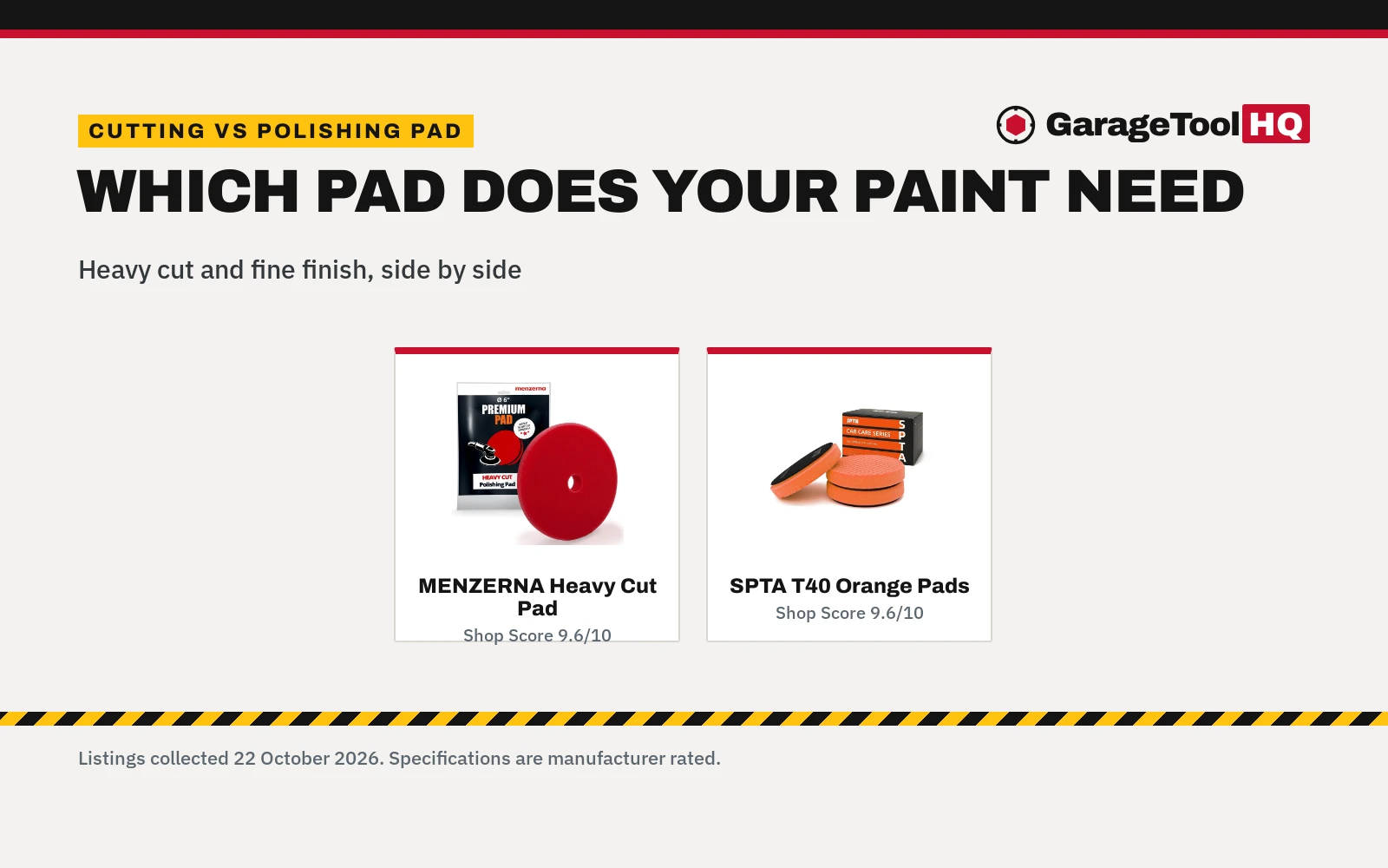 Cutting vs Polishing Pad: Which One Should You Buy?