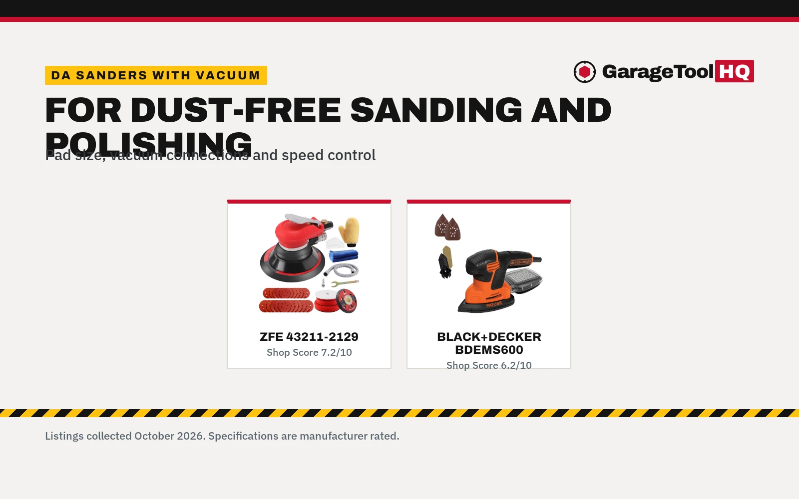 DA Sander with Vacuum: 3 Picks for Dust-Free Sanding (2026)