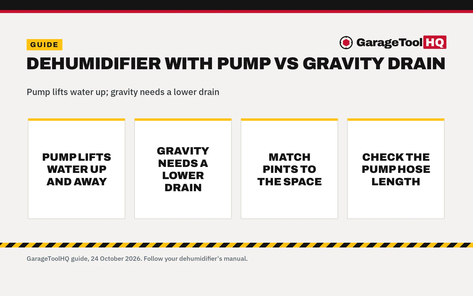 Dehumidifier with Pump vs Gravity Drain: Which to Buy?