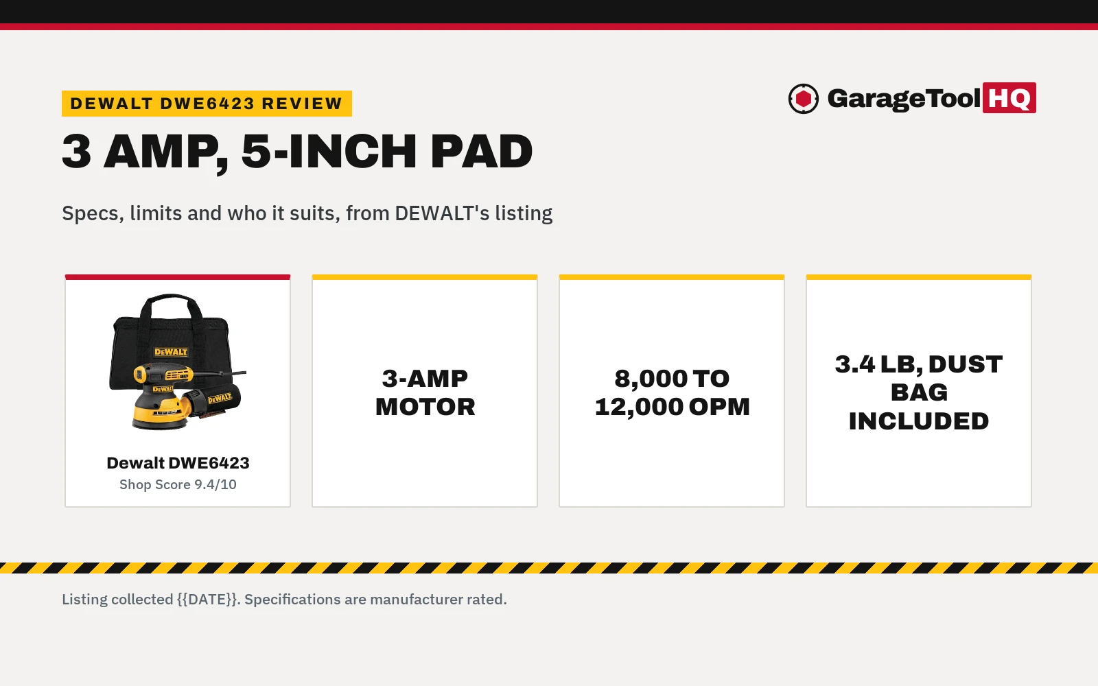 Dewalt DWE6423 Review: Pros, Cons & Who It’s For