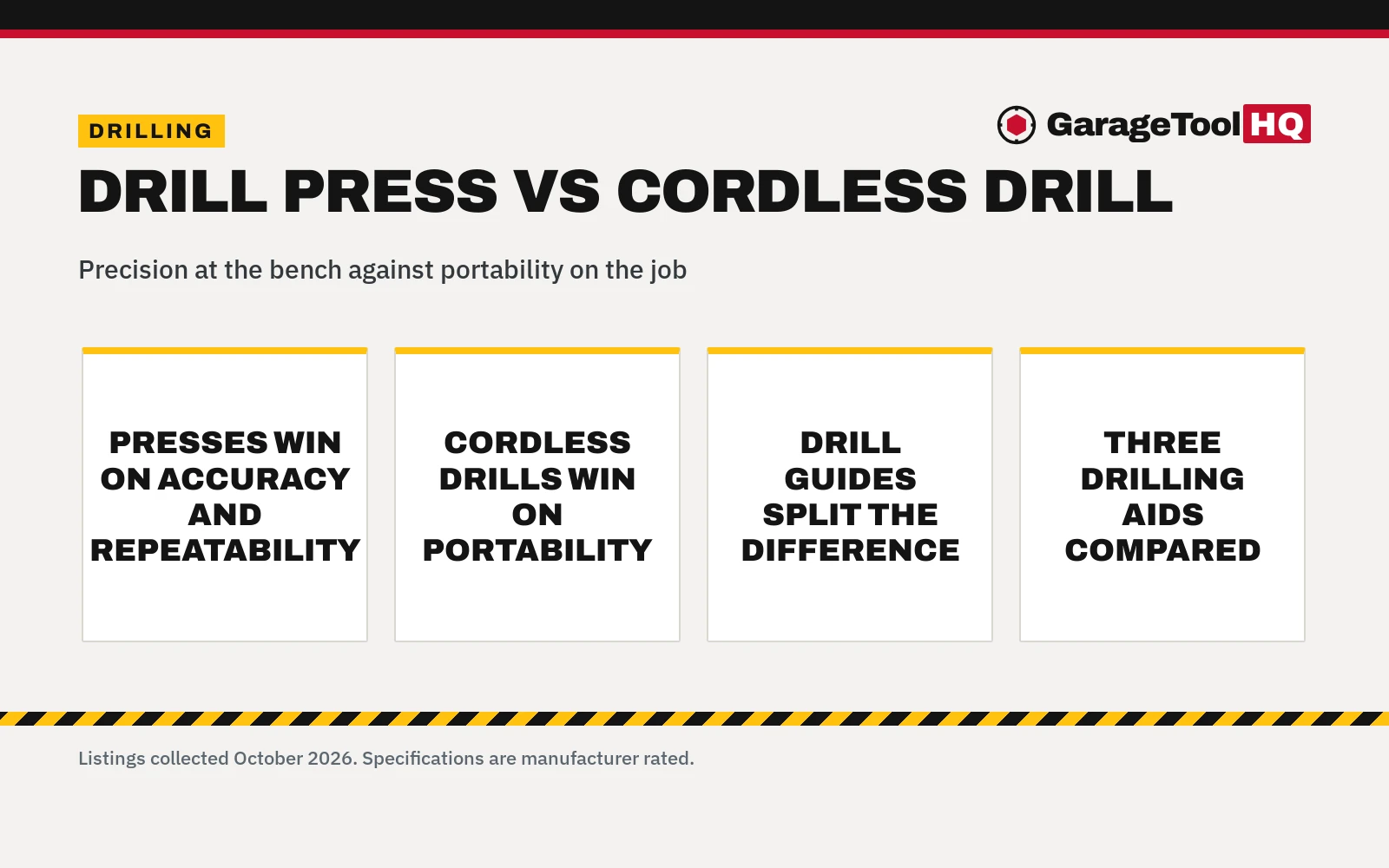 Drill Press vs Cordless Drill: Which One Should You Buy?