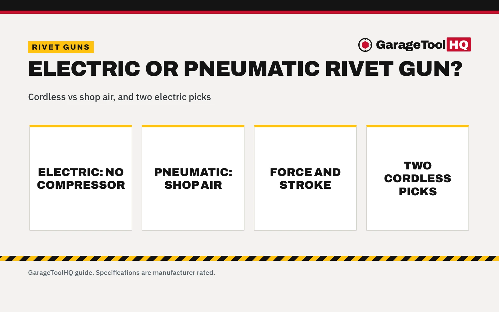 Electric vs Pneumatic Rivet Gun (2026)