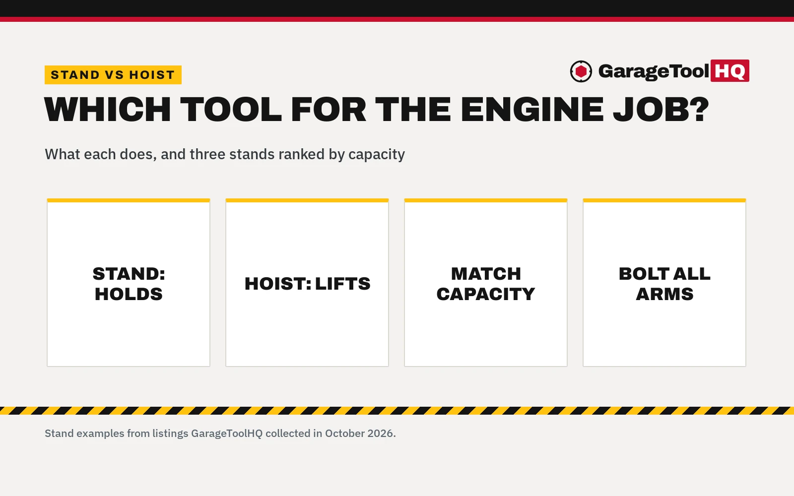 Engine Stand vs Engine Hoist: Which One Should You Buy?