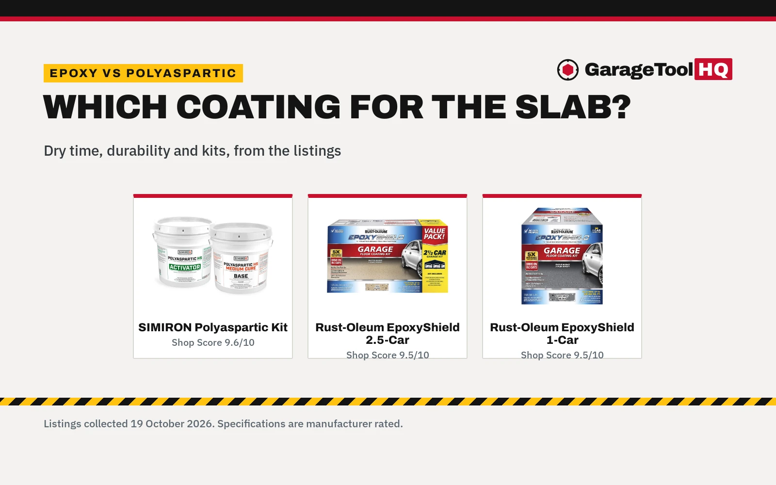 Epoxy vs Polyaspartic Garage Floor: Which One Should You Buy?