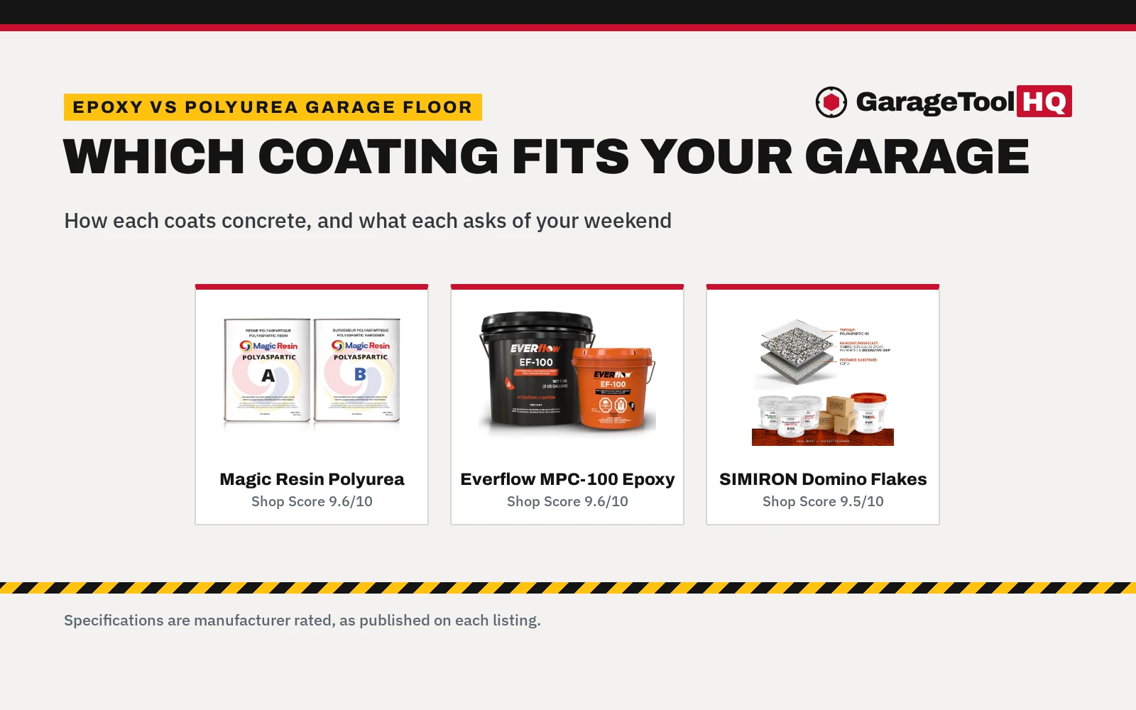 Epoxy vs Polyurea Garage Floor: Which One Should You Buy?