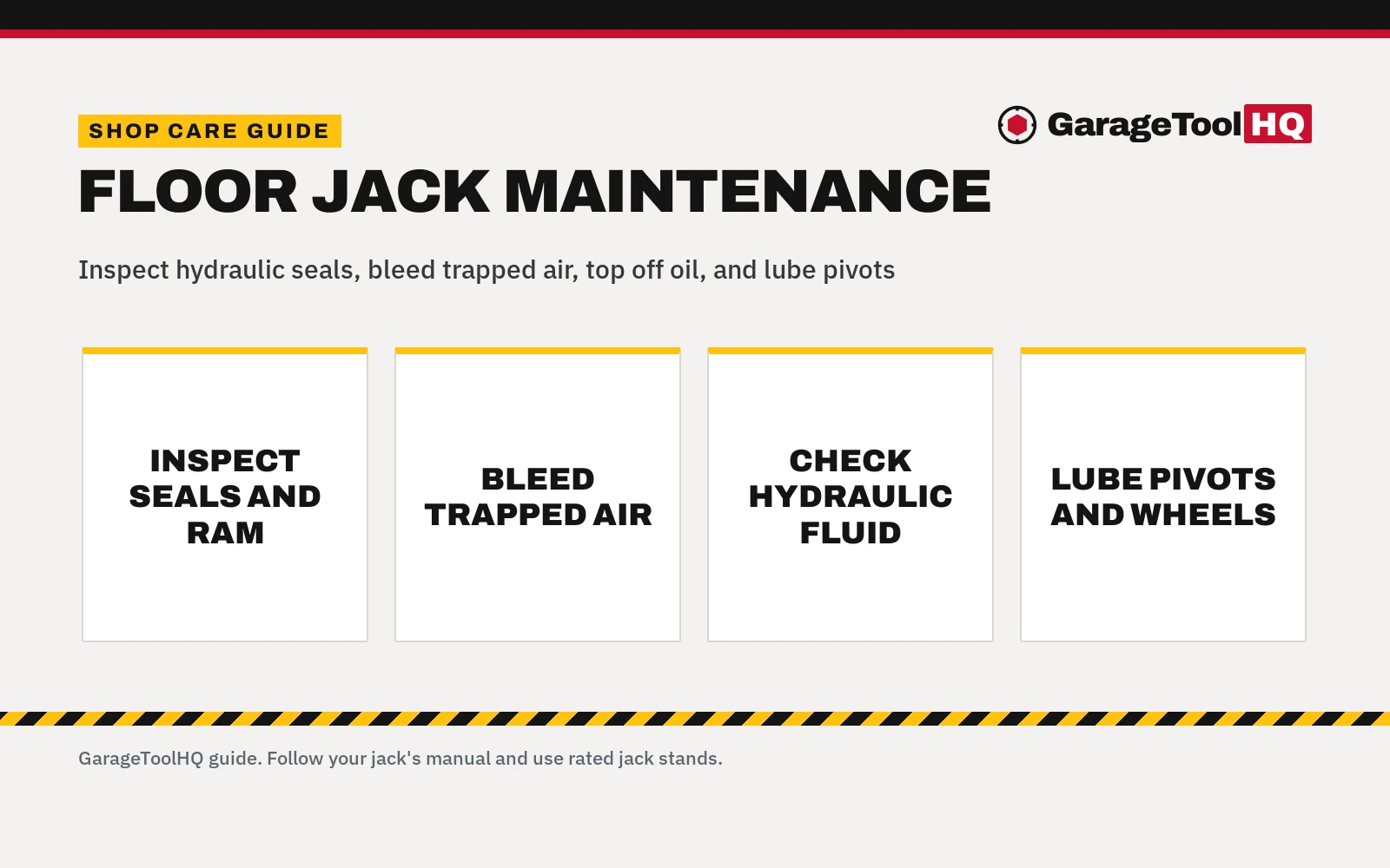 Floor Jack Maintenance: Complete Shop Guide